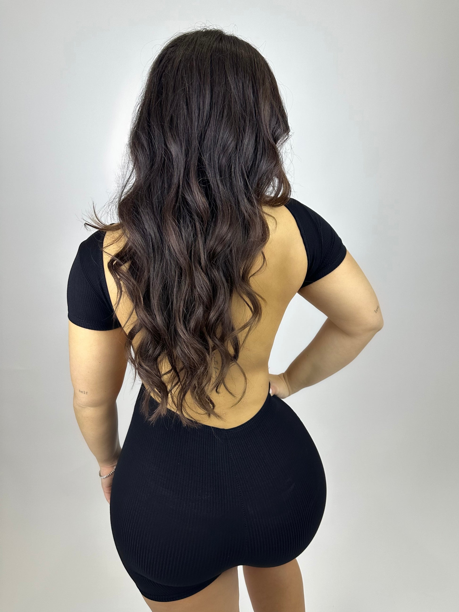 meg open back romper