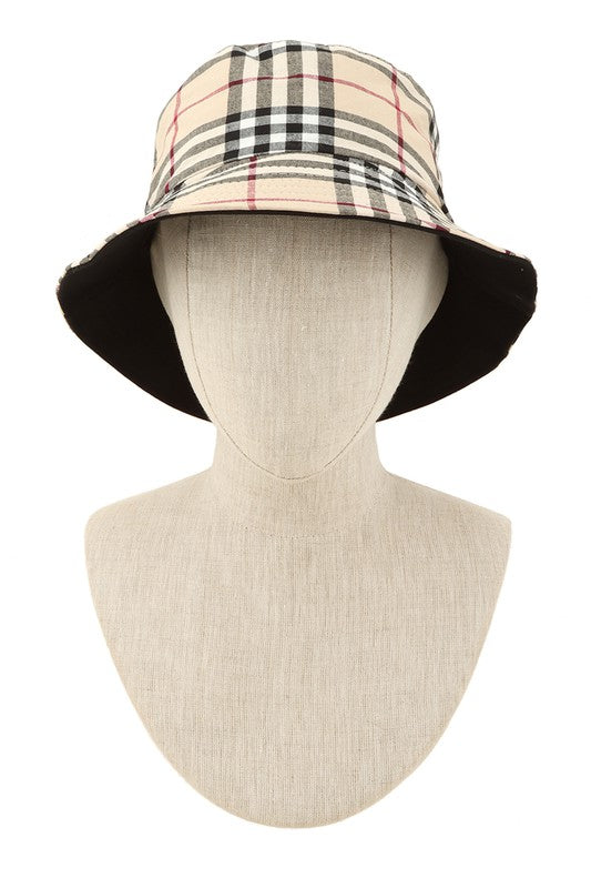PLAID BUCKET HAT