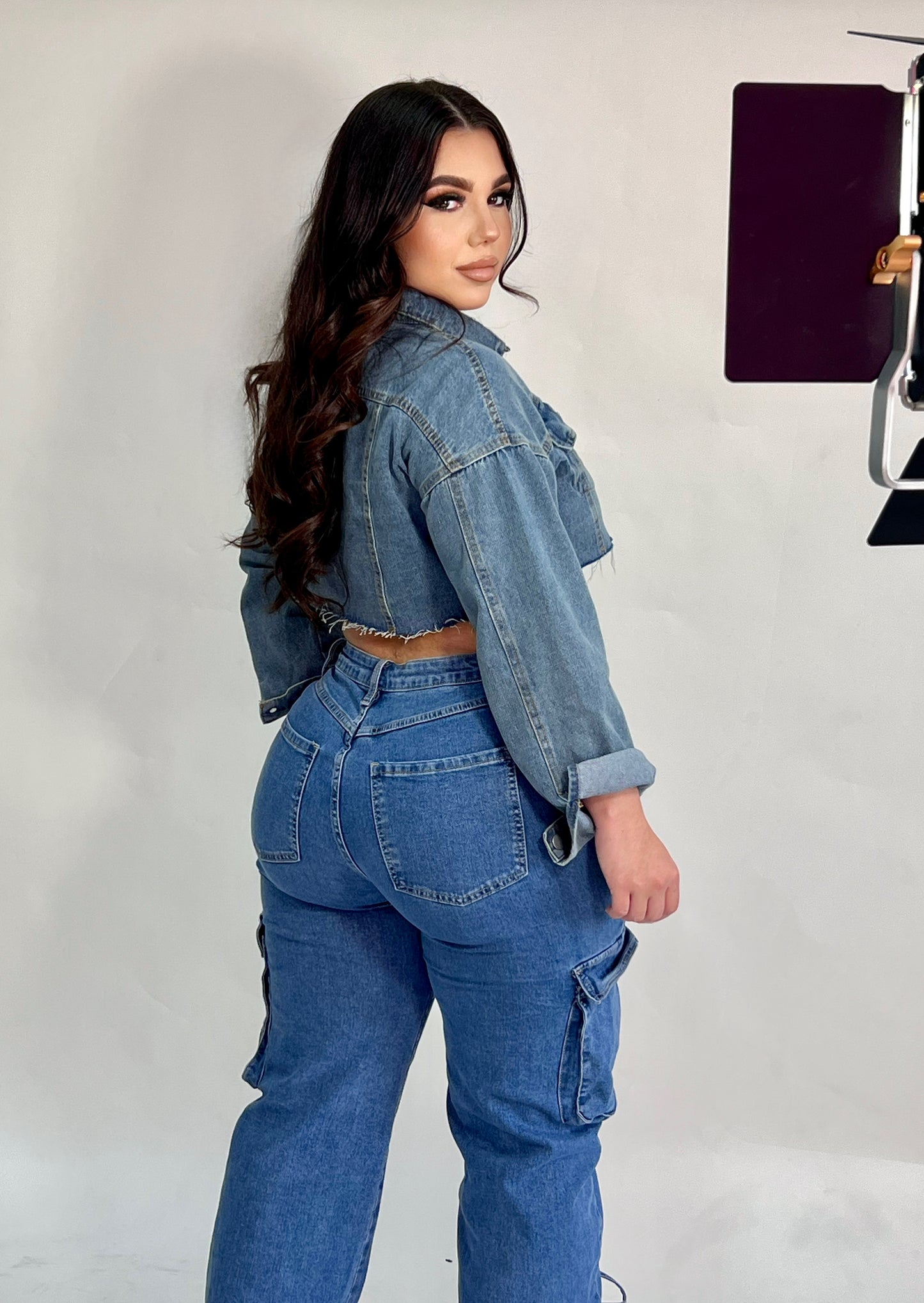 bow down denim pants