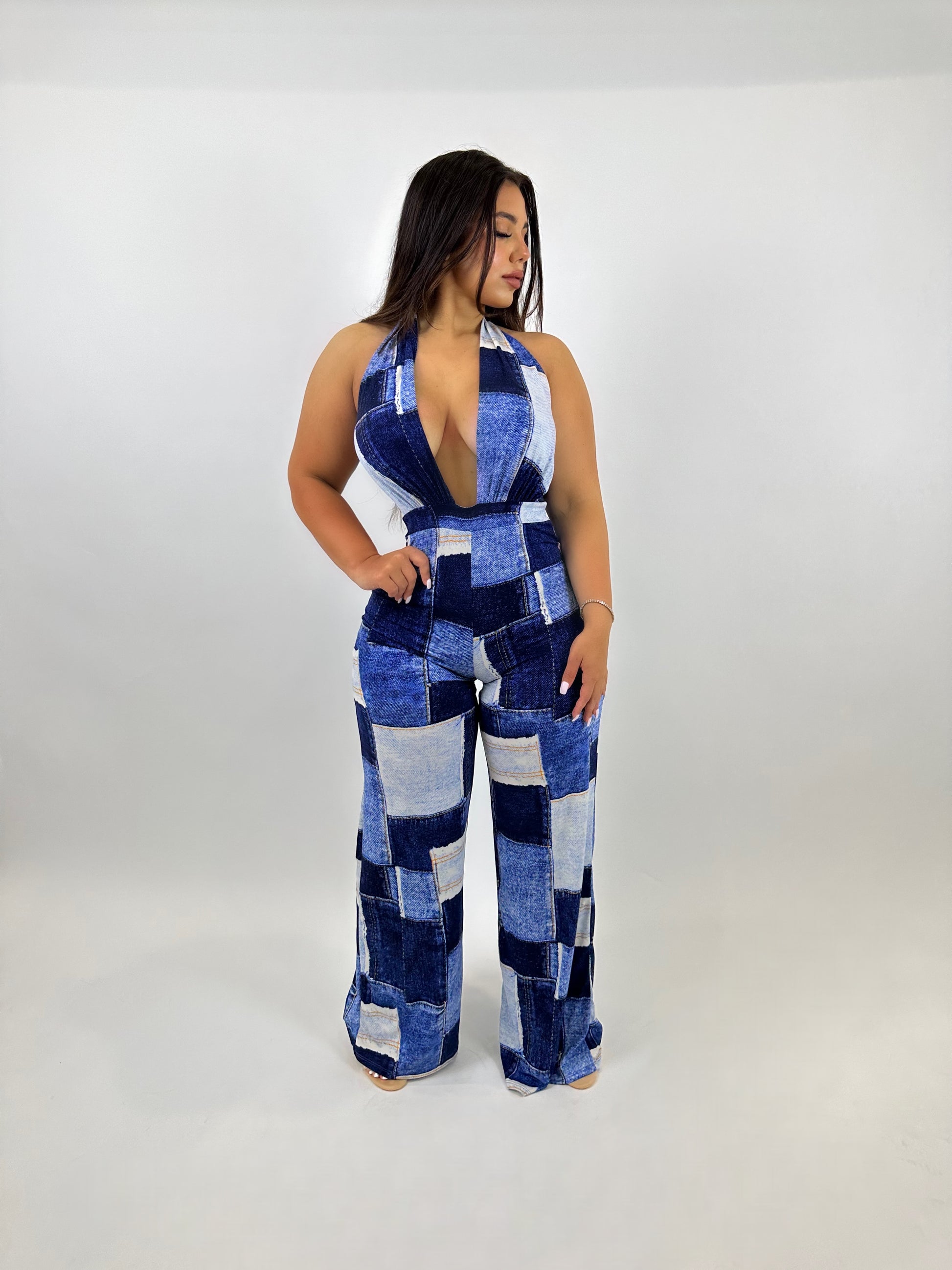 patched floy jumpsuit