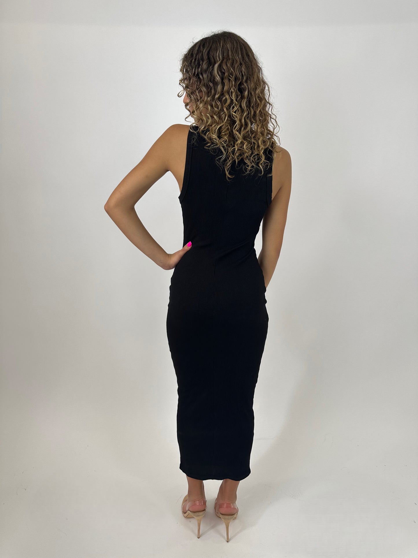 snatched midi dress