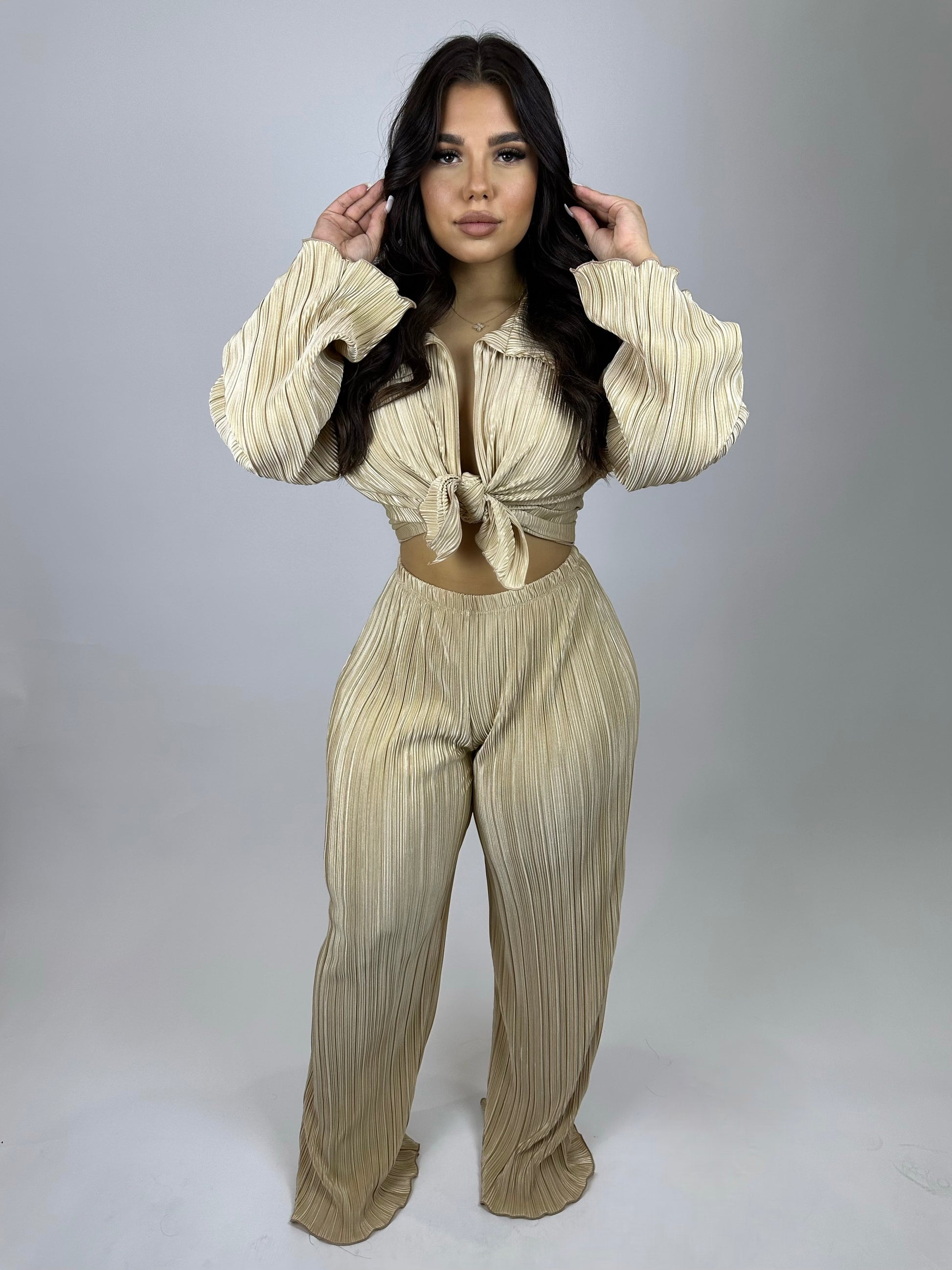 champagne pant set