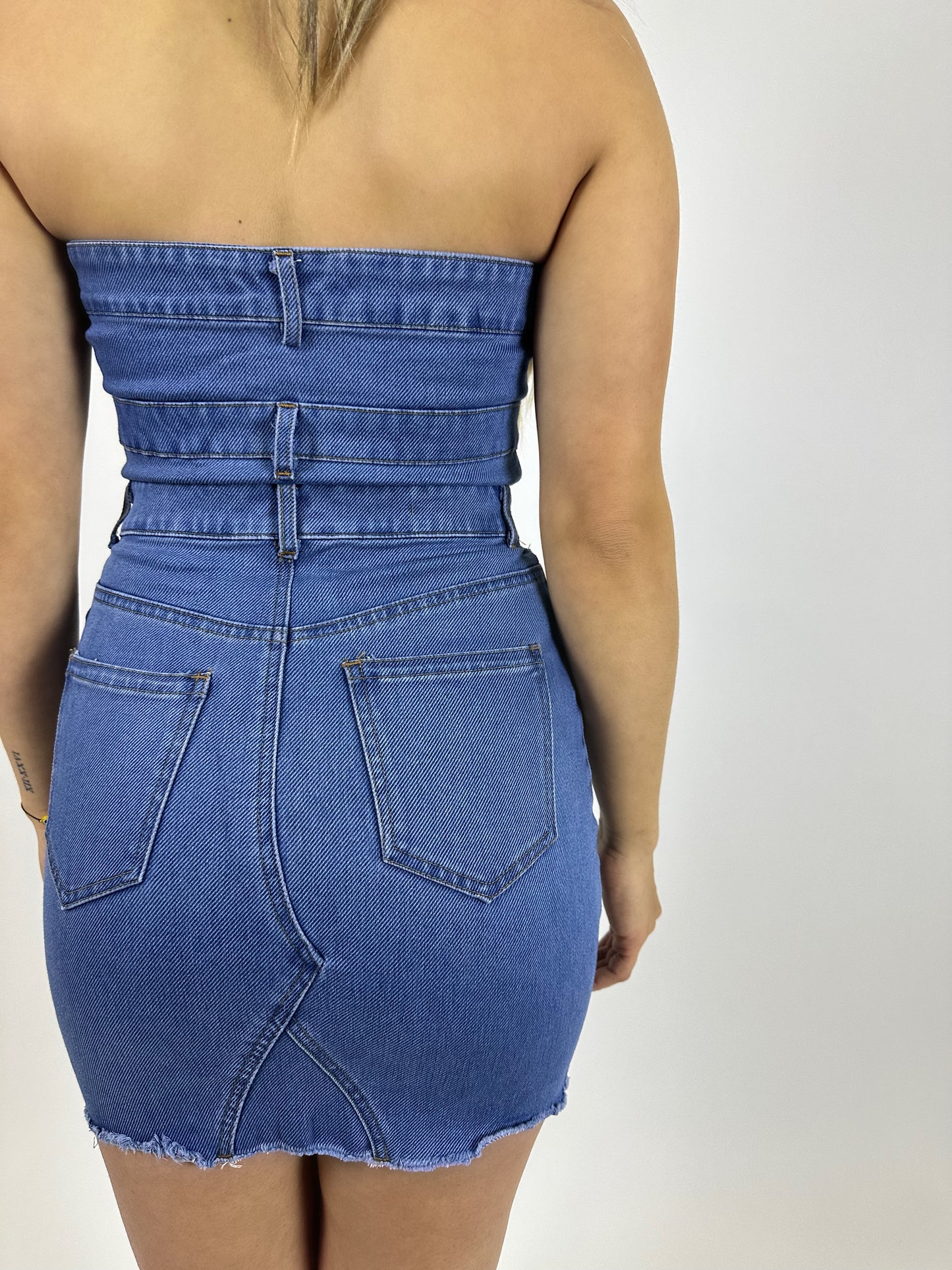 Brittany Denim Mini Dress