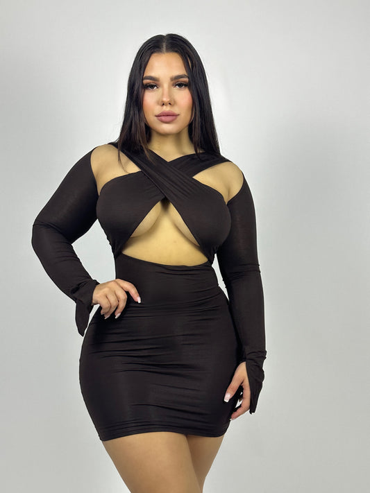 x mocha mini dress